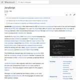 Wikipedia article on JavaScript